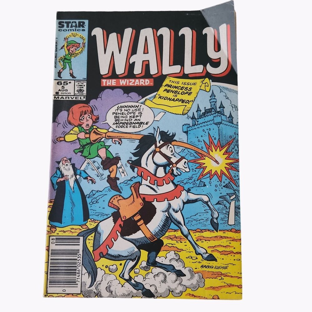 Star Comics Marvel Wally The Wizard #5 1985 Comic Book Collector Bagged Boarded